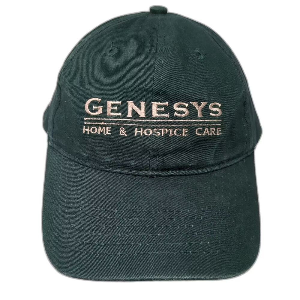 AMC Genesys Home & Hospice Care 5K Baseball Cap Green Beige OS Embroidered Hat